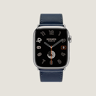 Series 9 case & Band Apple Watch Hermès Single Tour 45 mm 